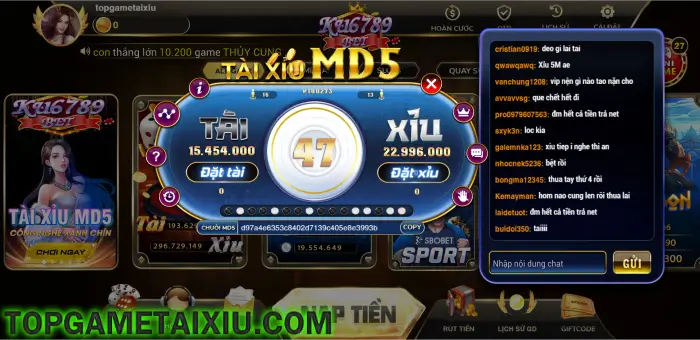 Tài xỉu là trò chơi ăn khách nhất có mặt tại Ku6789 Bet