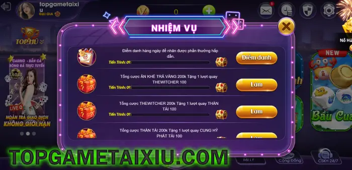 Quà tặng và nhiệm vụ ngập tràn dành cho người chơi Sao86 Club