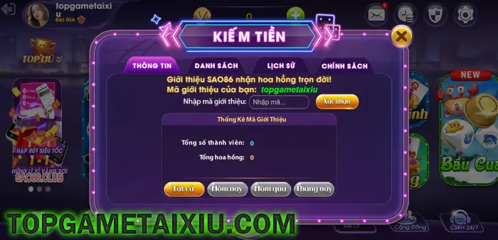 Nhiều hình thức kiếm tiền được chia sẻ cho cộng đồng Sao86 Club