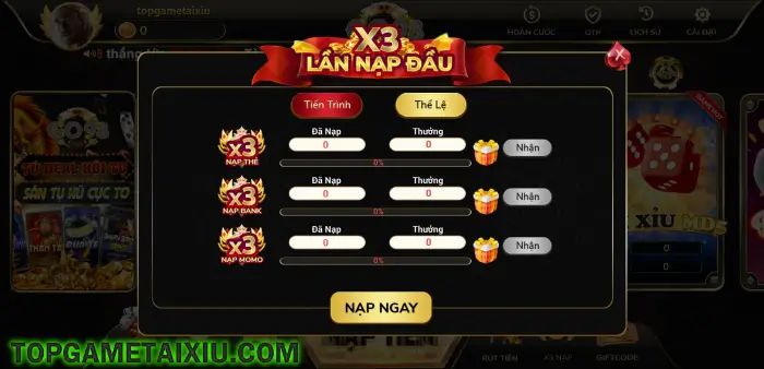 Go98 Club nhân 3 tiền nạp lần đầu cho mọi tài khoản