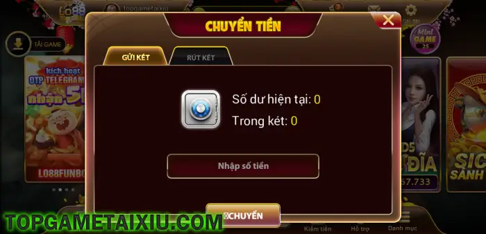 Số dư tài khoản được bảo vệ nghiêm ngặt tại Lo88 Live