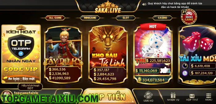 Tài xỉu Saka Live được nâng cấp tổng thể về lối chơi