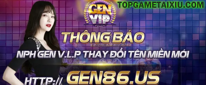 Thông báo thay đổi tên miền mới Gen86 Us