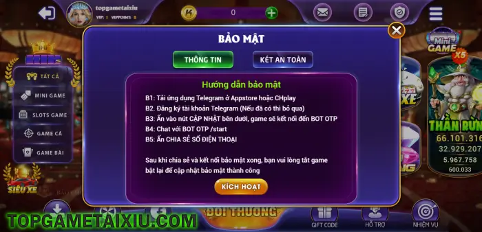 Bảo mật thông tin và số dư tài khoản game