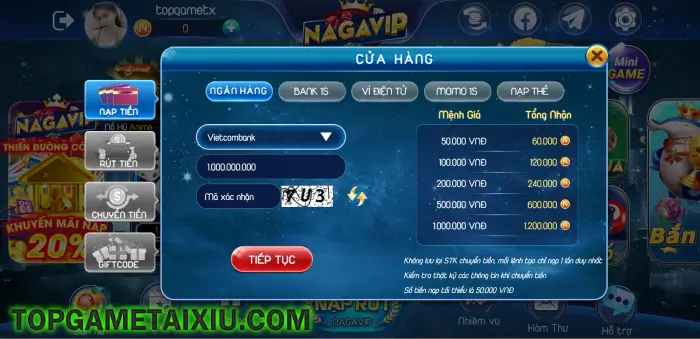 Cửa hàng là hệ thống giao dịch trực tiếp của Nagavip Vin