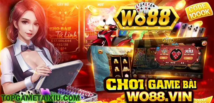 Chơi game bài Wo88 Vin cùng nhau phát tài