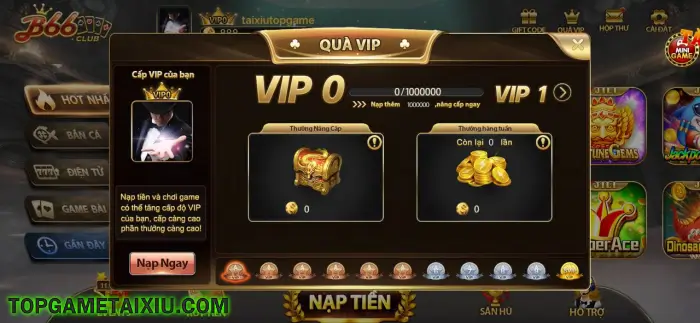 Quà Vip và quà Tân Thủ cho thành viên B66 Club