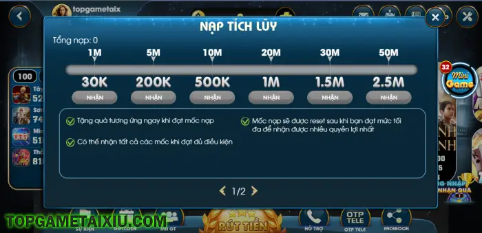 Sự kiện nạp tích lũy hấp dẫn tại cổng game Big777 Bet