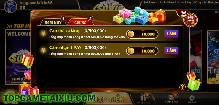 Chơi game nhận quà hàng ngày cùng phiên bản Suvip5 Com