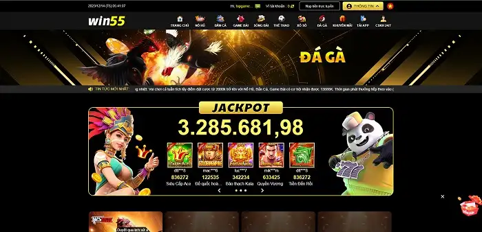 Đá gà trực tuyến kịch tính tại nhà cái 8Win55