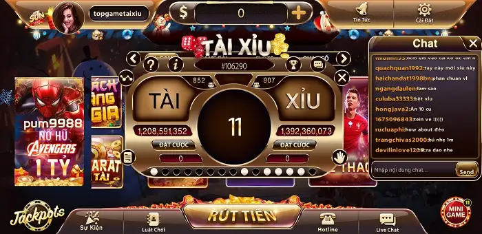 Game tài xỉu được yêu thích nhất tại cổng game Sun88.Fun