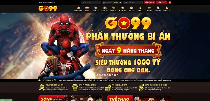 Giao diện nhà cái 33Go99