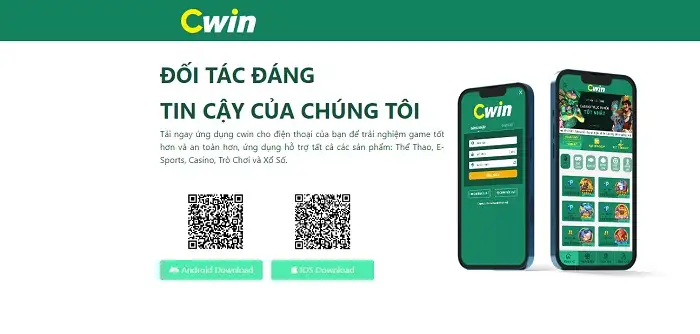 Tab tải app nhà cái Cwin345 trên mọi hệ điều hành